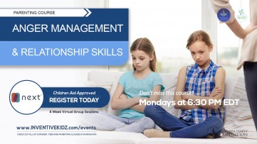 Anger Management and Relationship Skills Parenting Course (Monday in October)